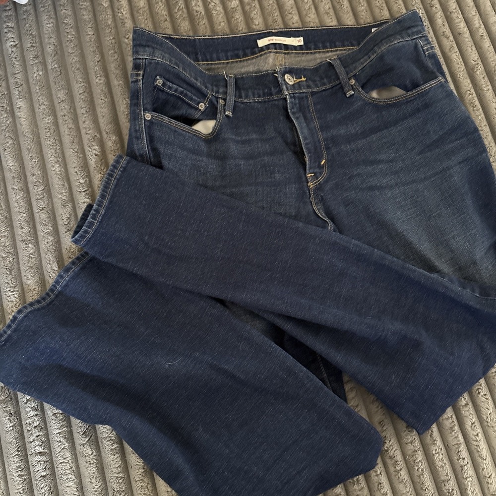 Levis 515 Jeans Sz 10 Womens Blue Mid Rise Pants Stretch Ladies Denim Bootcut
